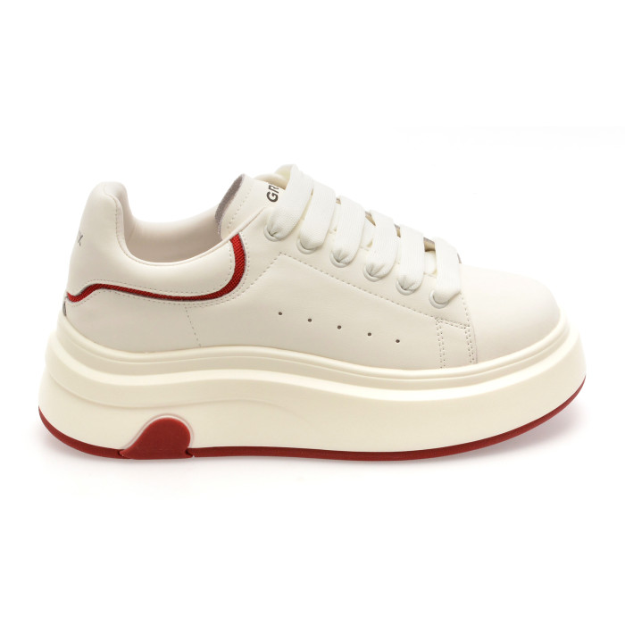 Pantofi sport GRYXX albi, 5213, din piele naturala