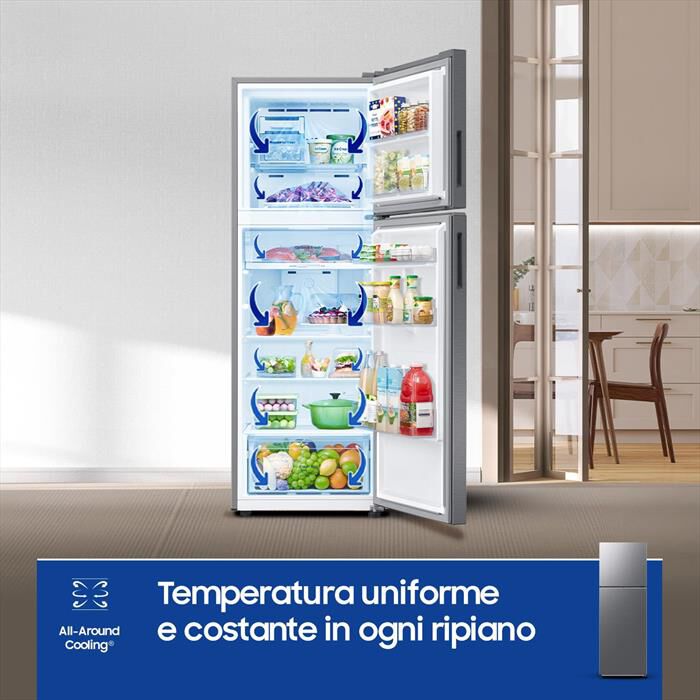 SAMSUNG - Frigorifero 2 porte RT31CG5624S9ES Classe E 297 lt-Metal Inox