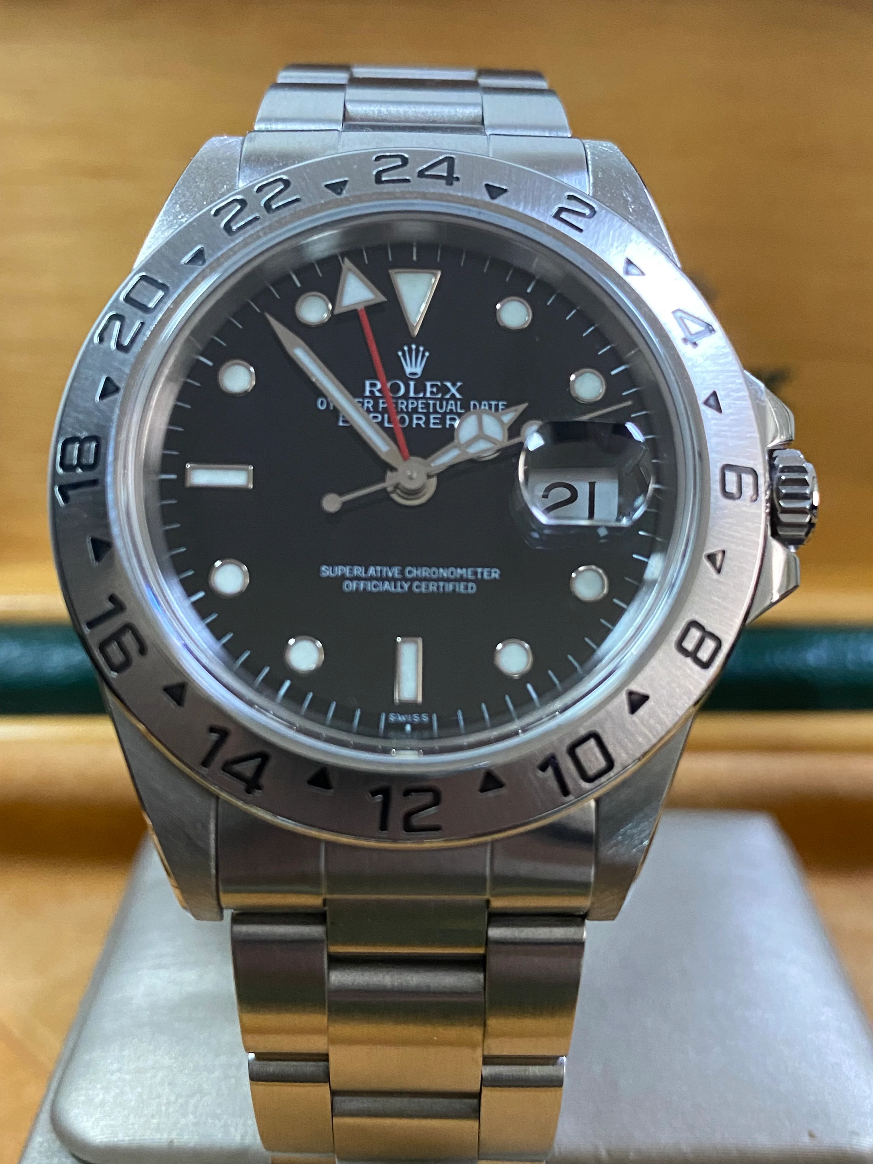 Rolex Oyster Perpetual Explorer II - A Serial - Black Dial - 16570