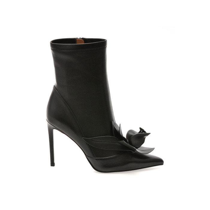Botine elegante EPICA PREMIUM negre, 24122S, din piele naturala