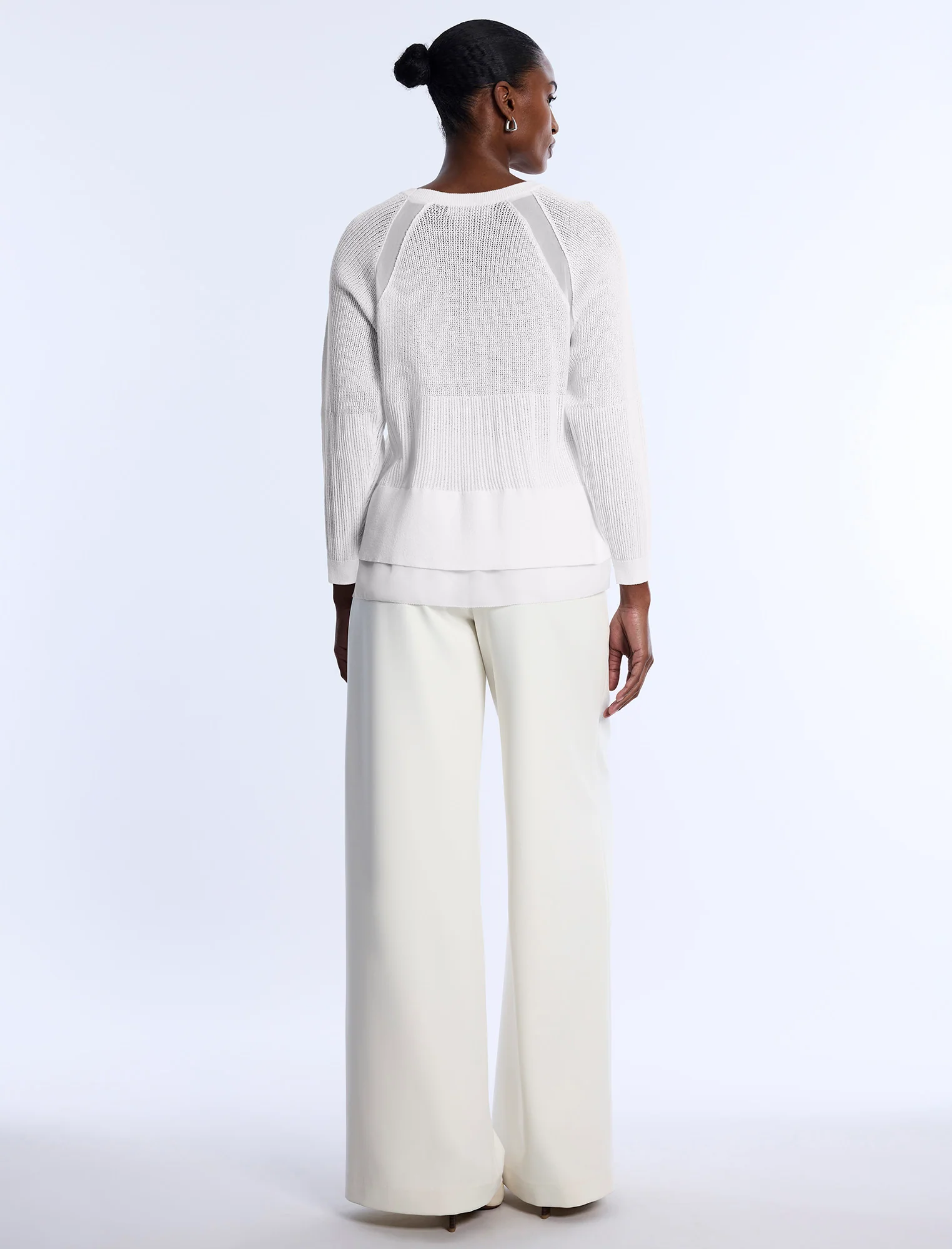 Pointelle Knit Sweater