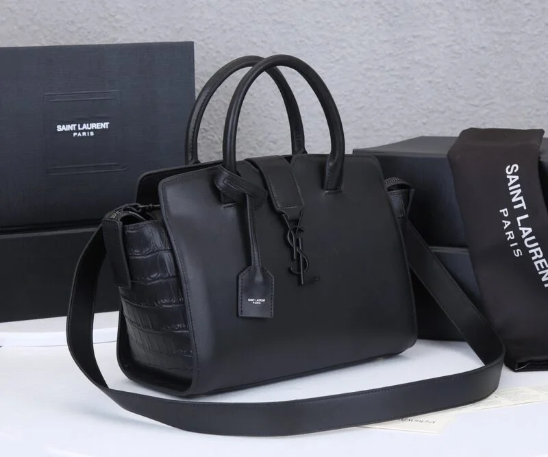 Ysl Monogram Cabas Downtown Leather Bag