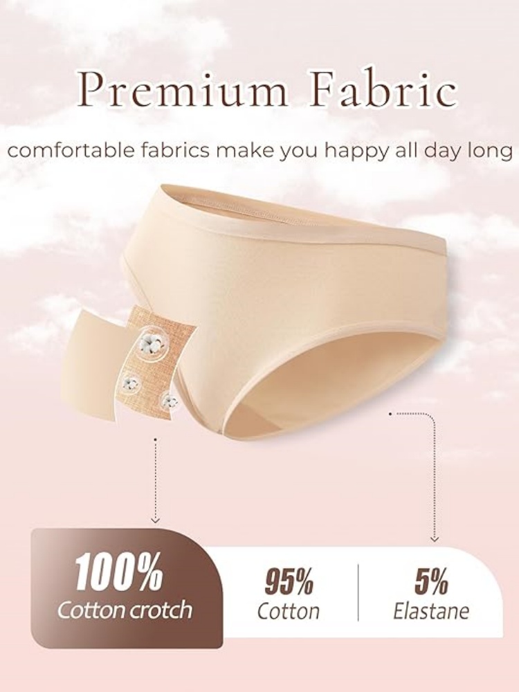 VALENTINIANA Womens Underwear Cotton Hipster Panties