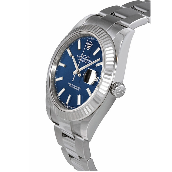 Rolex Datejust 41 Blue Dial Oyster Bracelet Watch 126334-0001