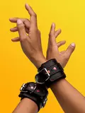Bondage Boutique Heart Collar to Wrist Restraints