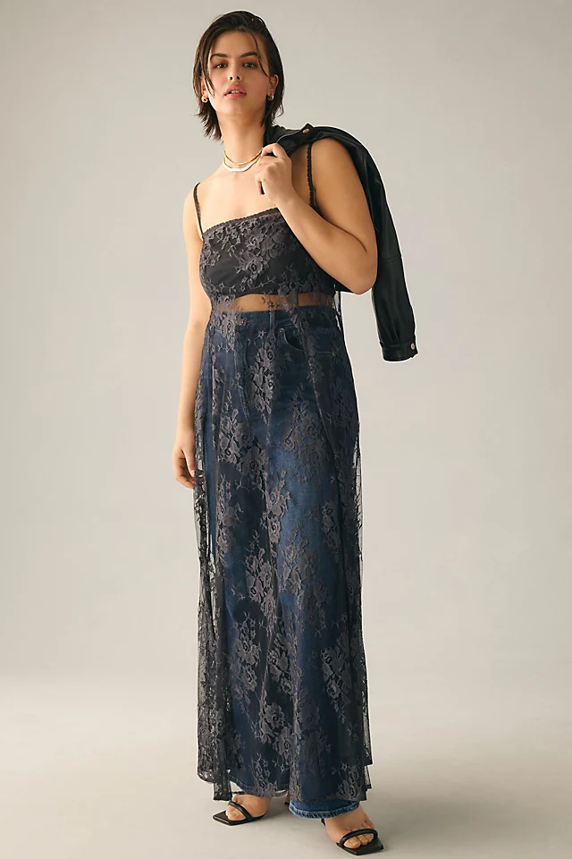 Mesh Maxi Dress CARBON