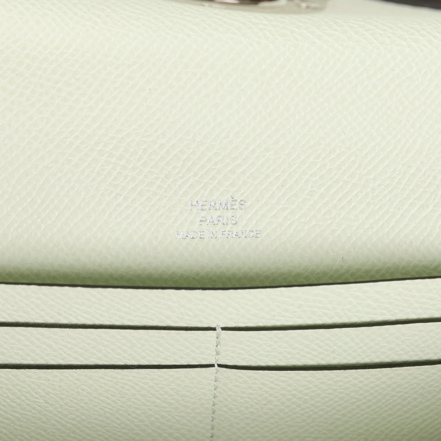 Hermes Chaine d'Ancre Wallet to Go Vert Fizz Epsom Palladium Hardware