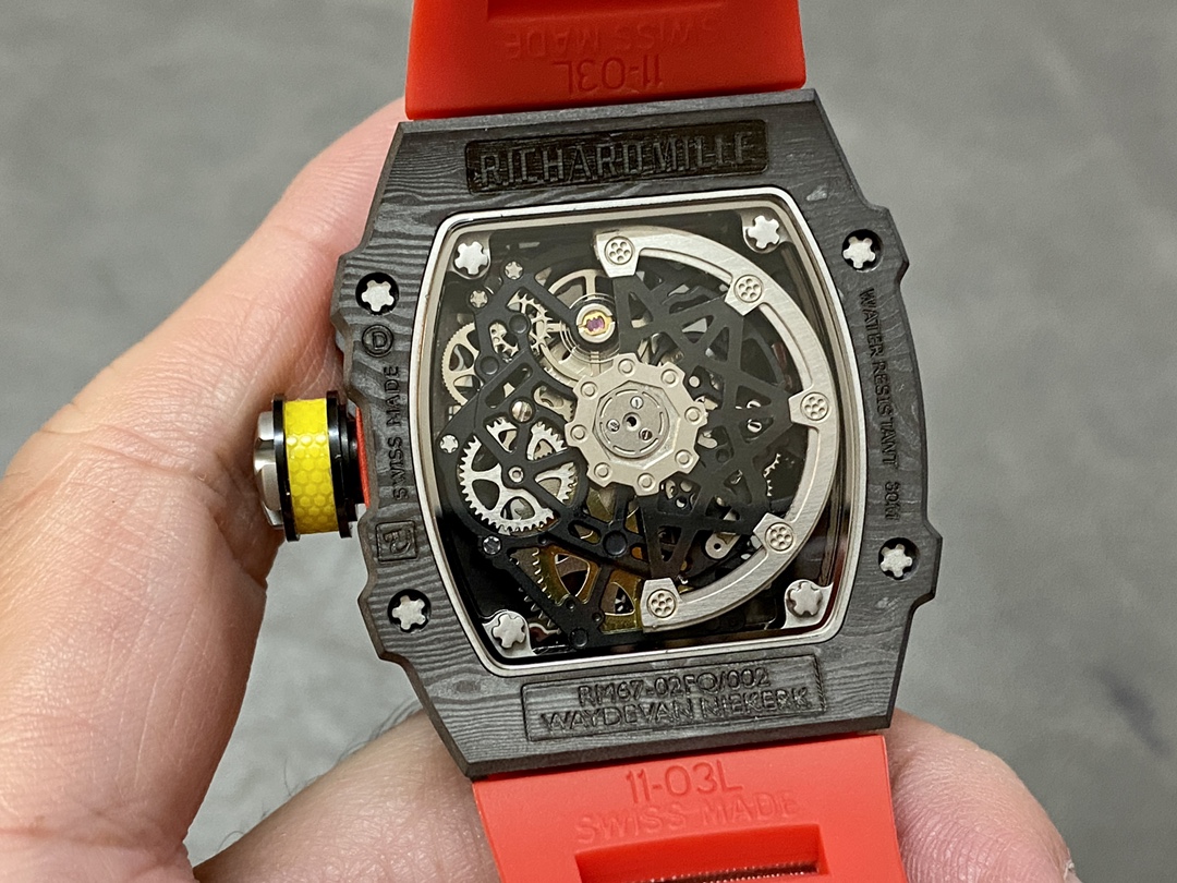 Richard Mille RM 67-02 Extra Flat Italy Carbon TPT Red Yellow