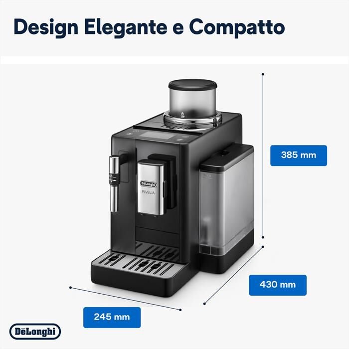 DE LONGHI - Macchina da caffé Rivelia EXAM440.35.B-Nero (onyx black)
