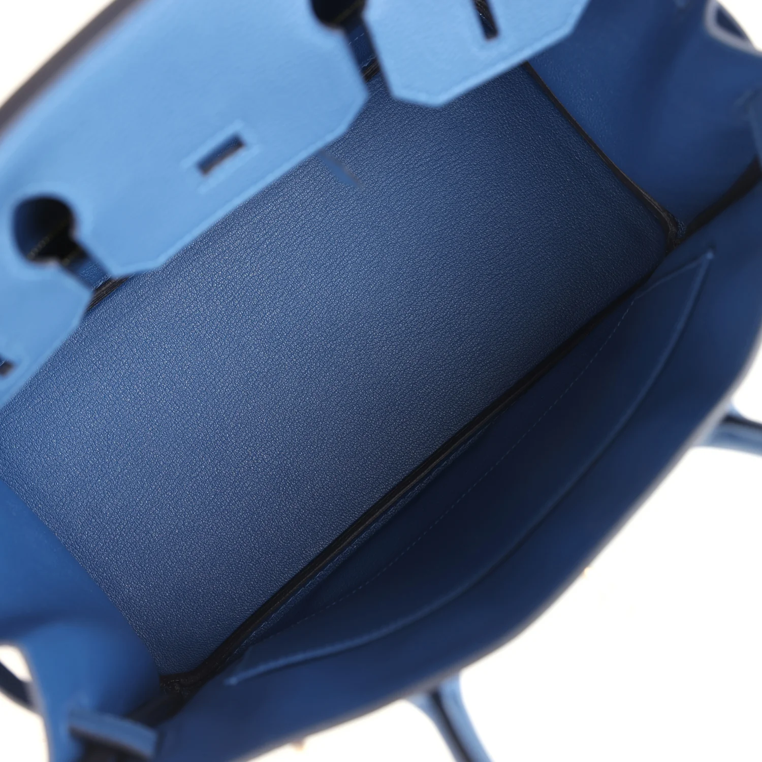 Hermes Birkin 30 Bleu Tie Togo Permabrass Hardware