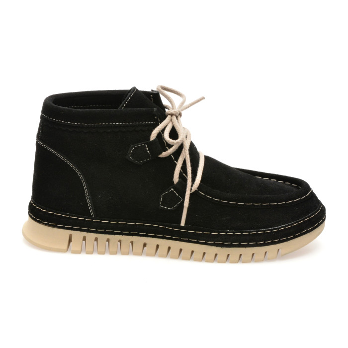 Ghete GRYXX negre, 3911502, din piele intoarsa