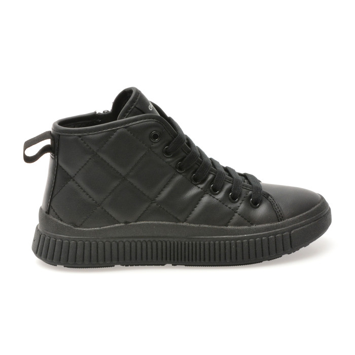Ghete GEOX negre, J56M3F, din piele ecologica