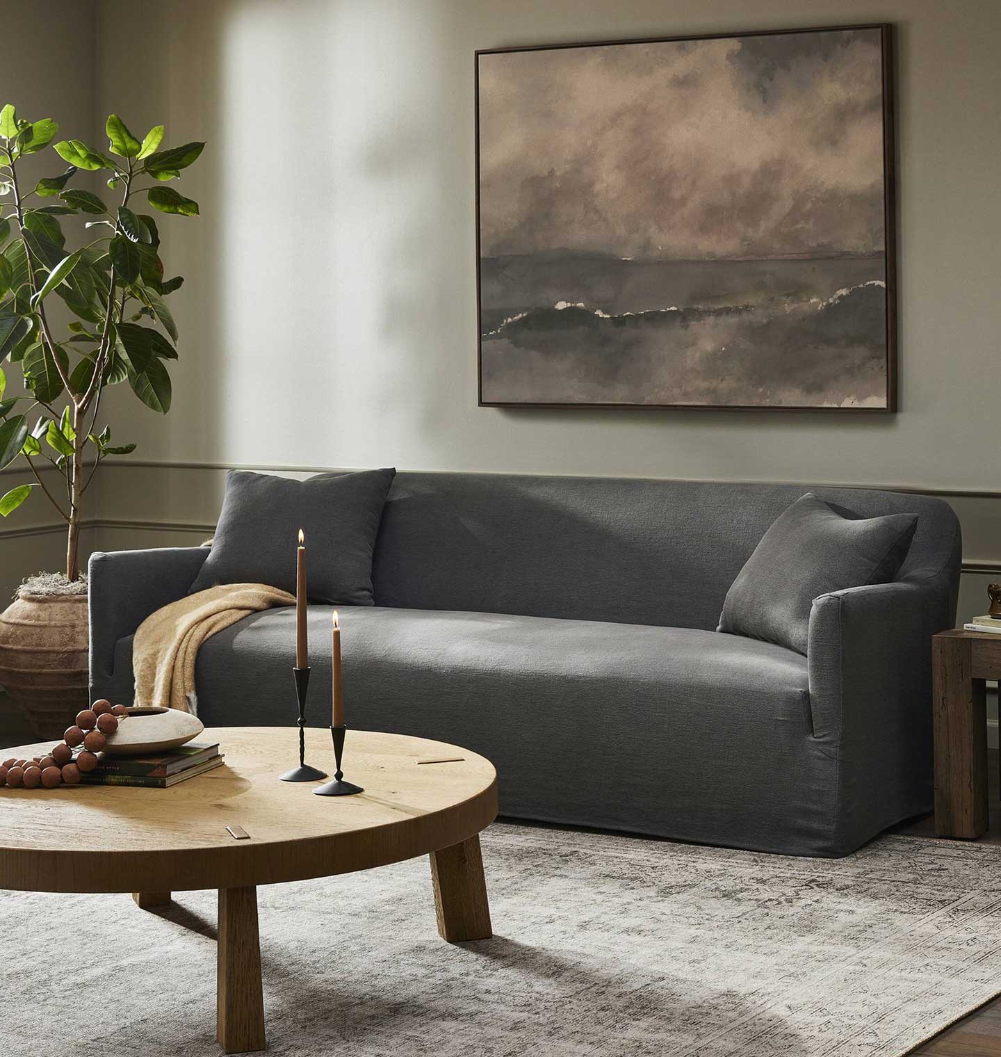 Lowell Slipcover Sofa 96