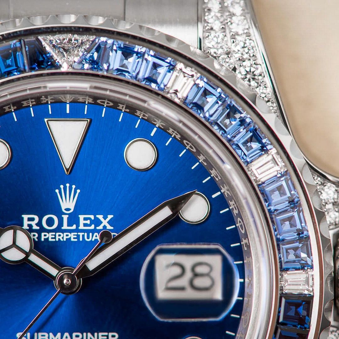 Rolex Submariner Date 18K White Gold Diamonds 116659 SABR