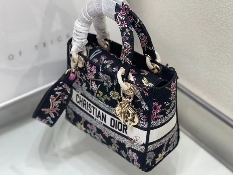 Dior Lady Women Shoulder Bags 24*20*11cm