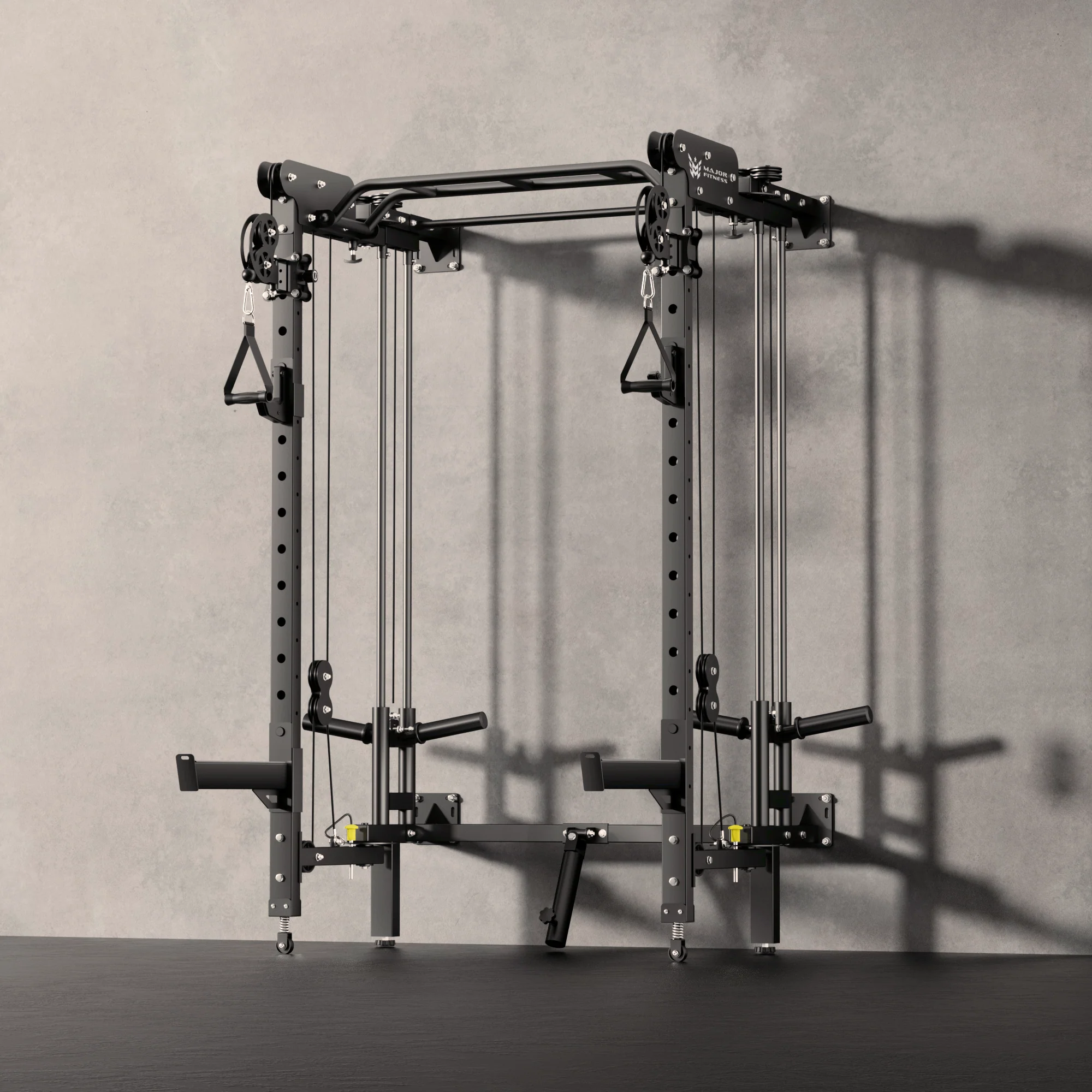 Major Fitness F35 All-In-One Home Gym Wall-Mount Folding Power Rack