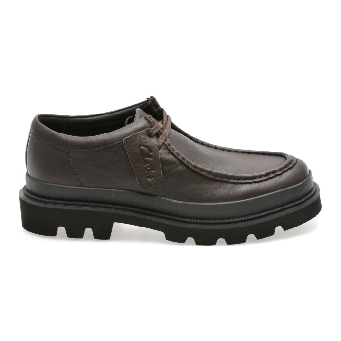 Mocasini CLARKS maro, BADELL SEAM, din piele naturala