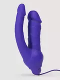 Double O Heaven 10 Function Vibrating Silicone Double Penetration Dildo