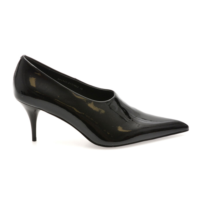 Pantofi eleganti EPICA PREMIUM negri, HF1442, din piele naturala lacuita