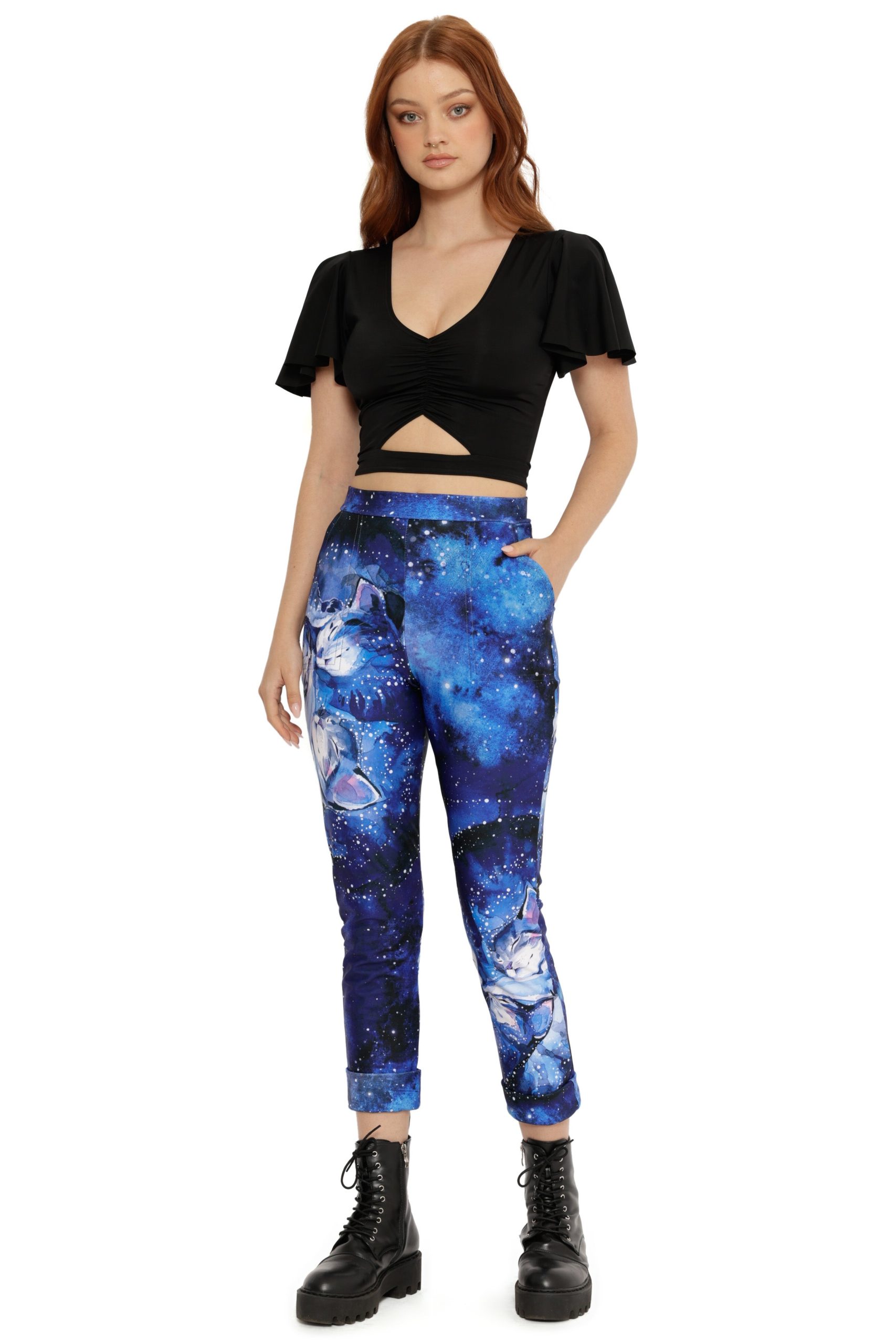 Women’s Celestial Print Cuffed Pants