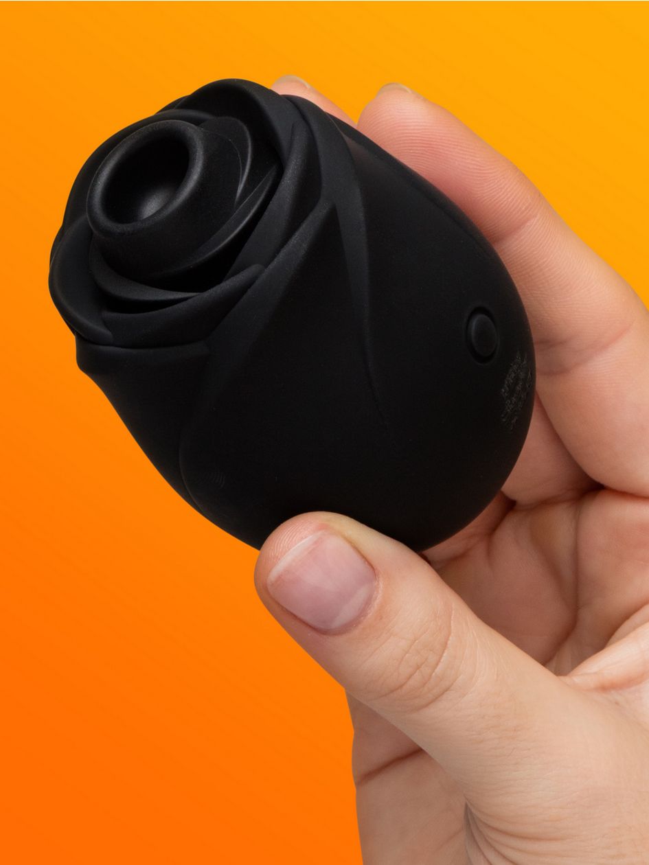Fifty Shades of Grey Black Rose Silicone Clitoral Suction Stimulator 2.0