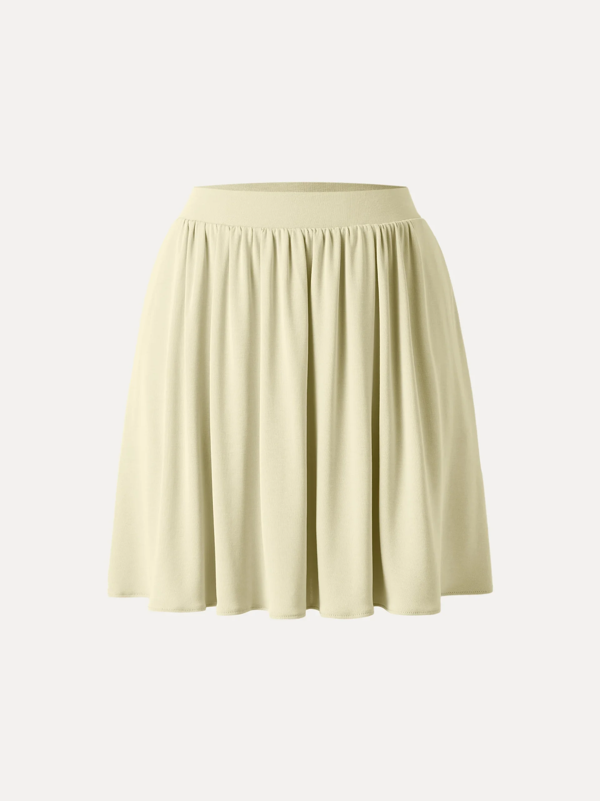 Sandwashed Mid Rise Pull-on Mini Skirt with Pockets