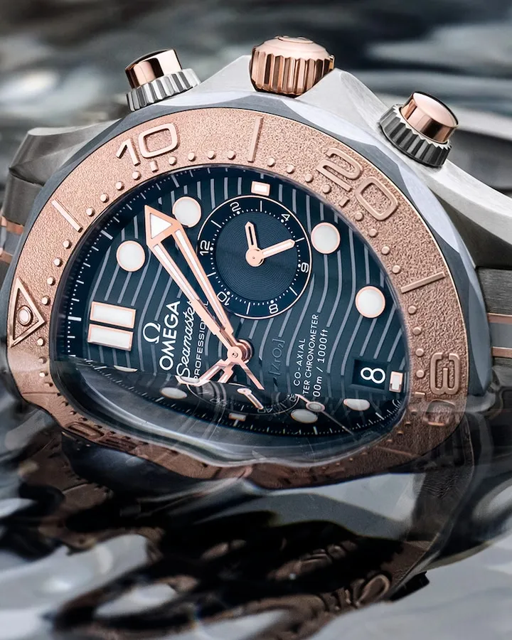 SEAMASTERDIVER 300M44 MM, TITANIUM ? TANTALUM ? SEDNA GOLD ON TITANIUM ? TANTALUM ? SEDNA GOLD