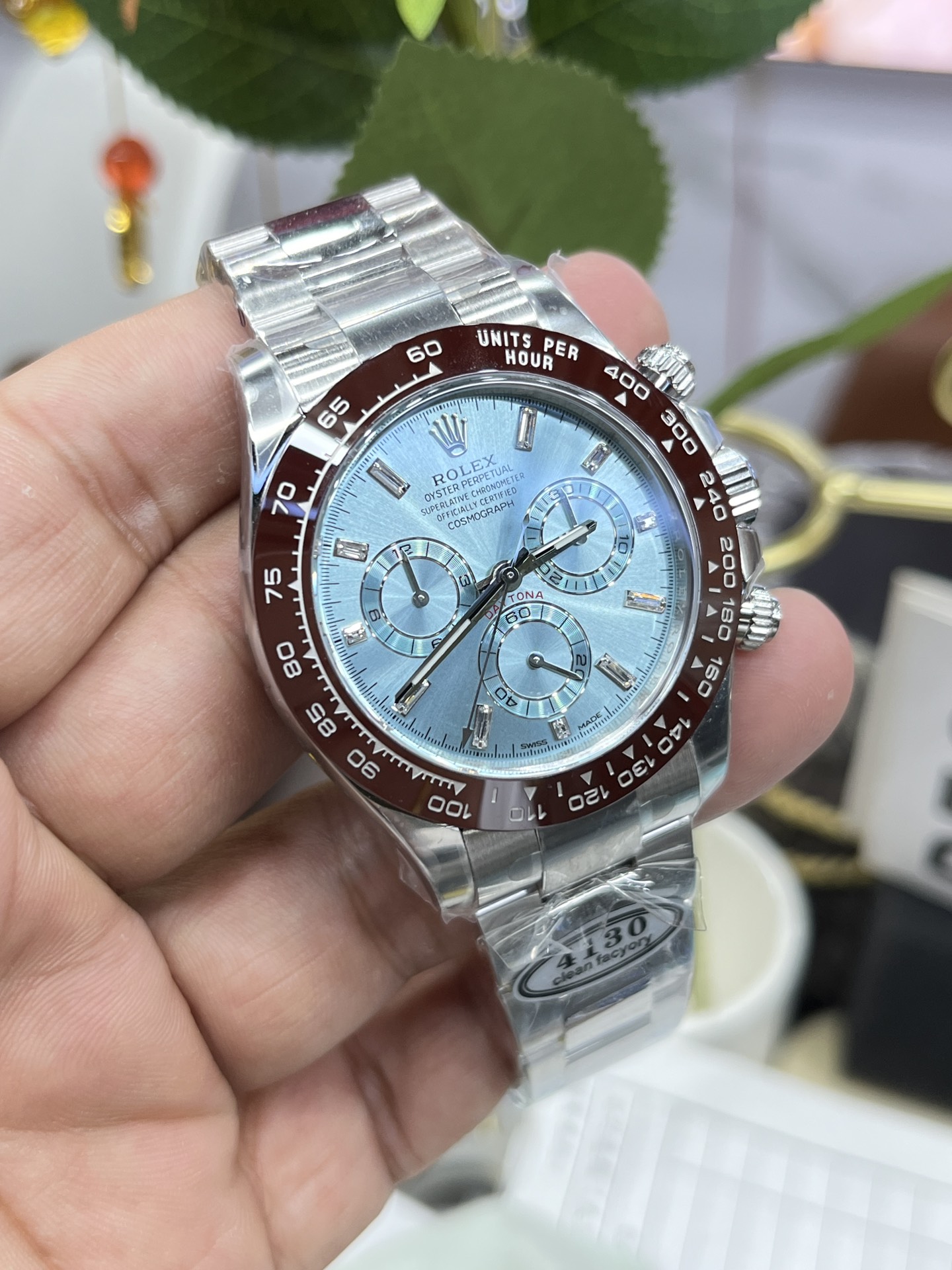 Rolex Cosmograph Daytona 116506 Ice Blue Dial Platinum 40MM Mens Replica Watch