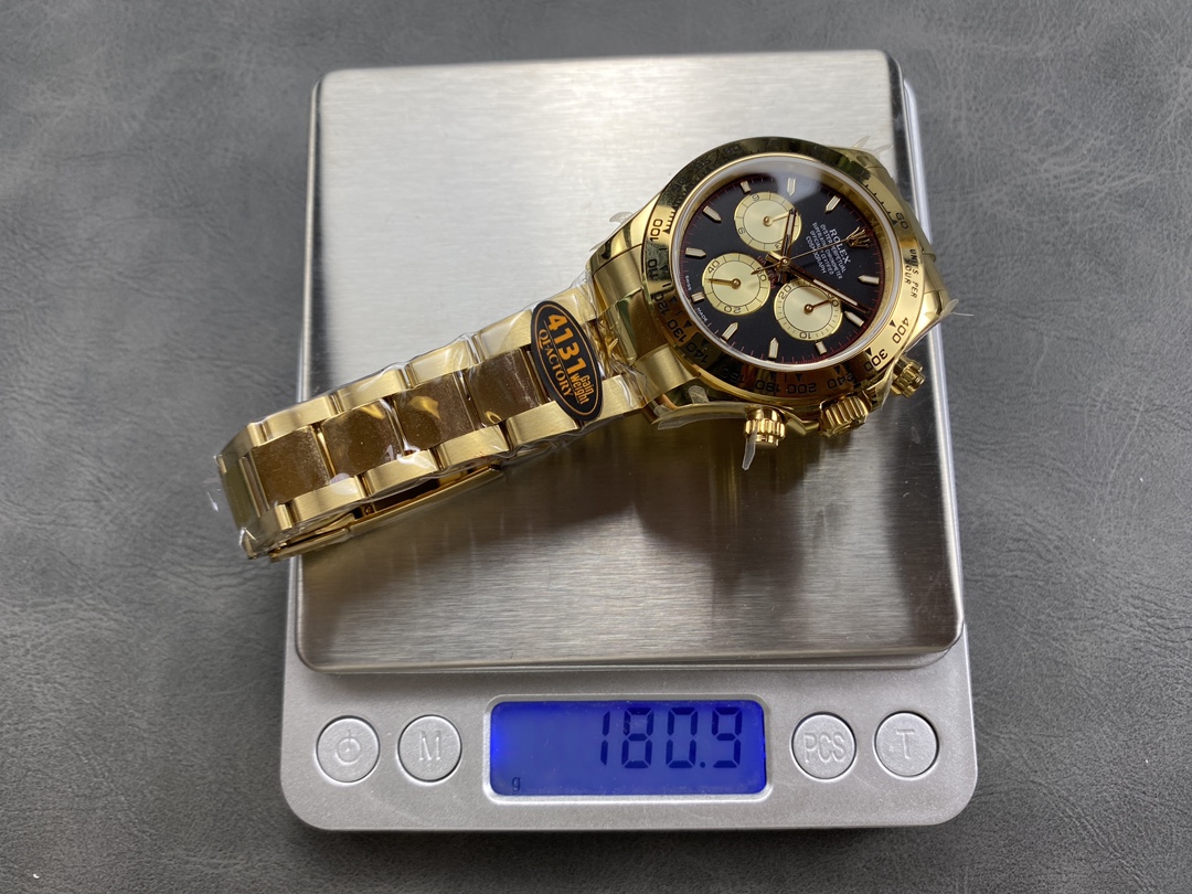 Rolex Daytona 116528 Yellow Gold Black Paul Newman Dial 40mm Mens Replica Watch