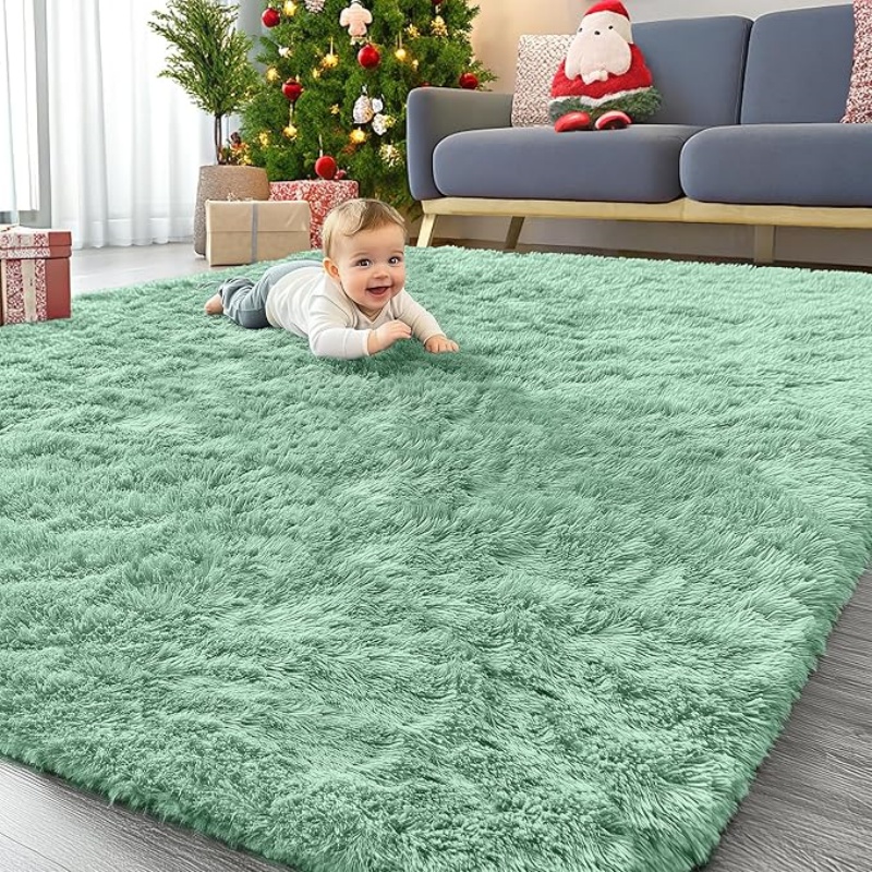 6x9 Machine Washable Large Area Rugs for Living Room, Bedroom