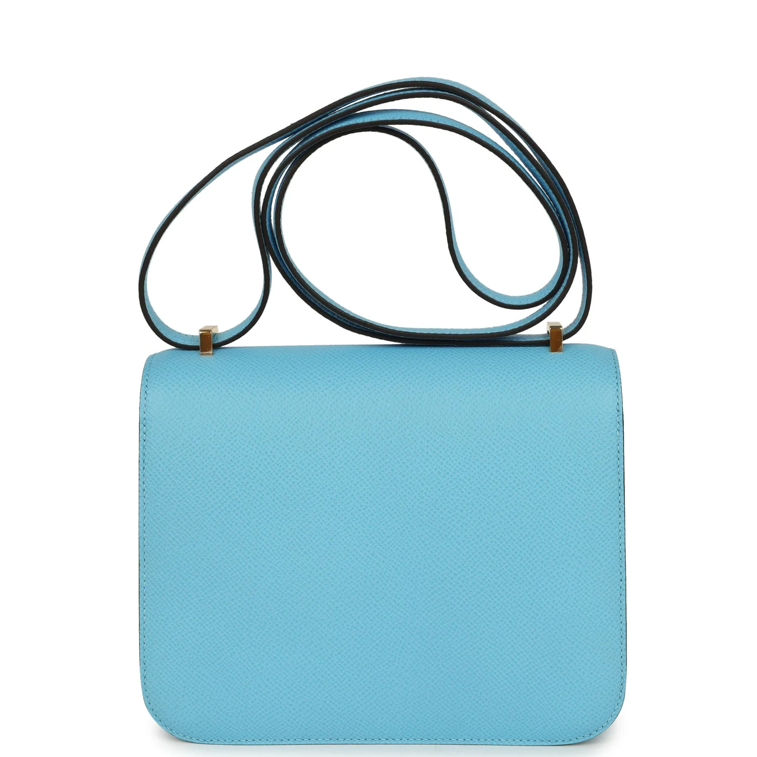 Hermes Constance 1-18 Celeste Epsom Gold Hardware