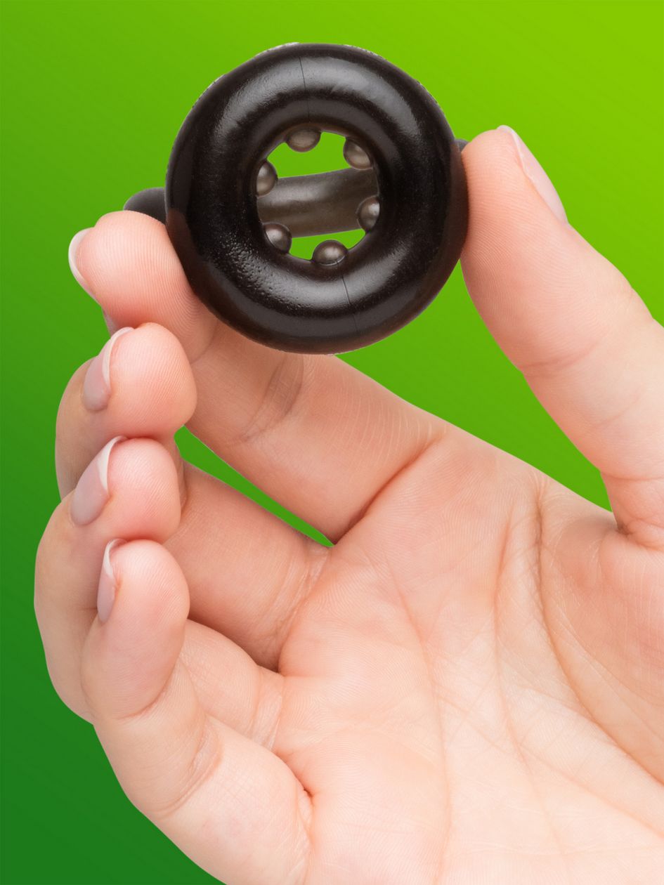 Lovehoney Black Mega Boost Double Stamina Ring