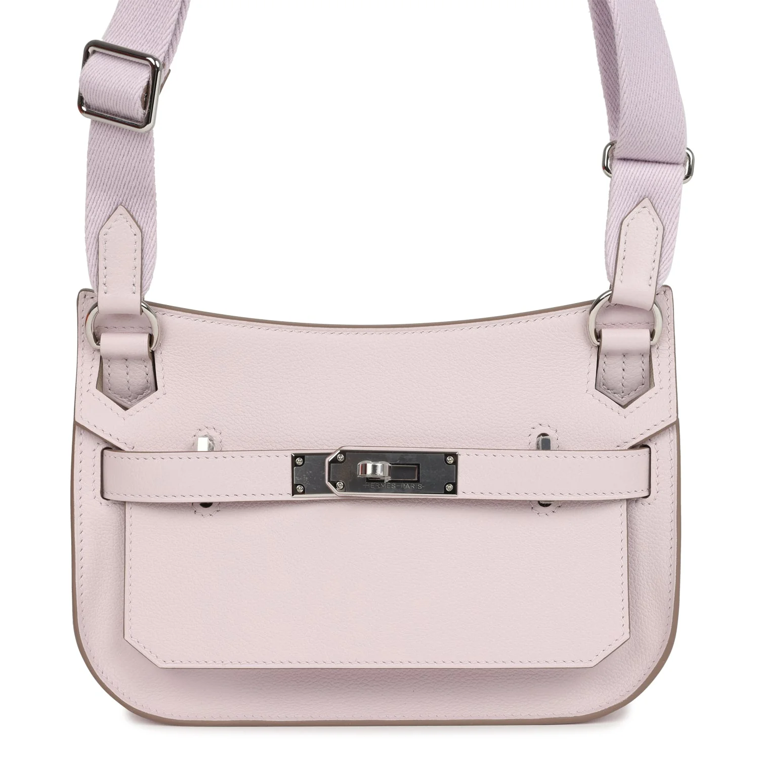 Hermes Jypsiere Mini Mauve Pale Verso Evercolor Palladium Hardware