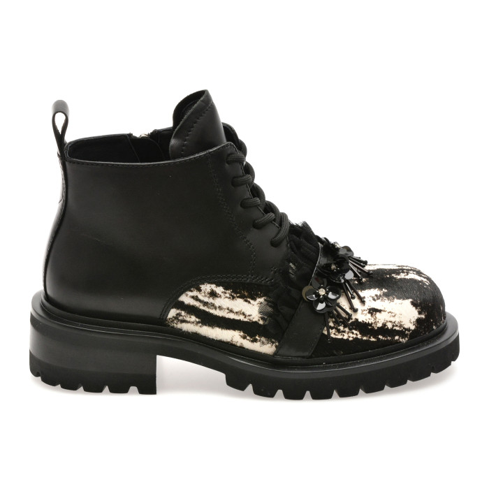 Ghete GRYXX negre, AF05, din piele naturala