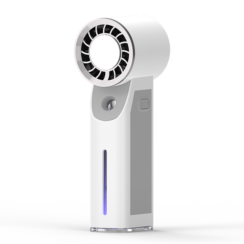 Cross-Border Ice Spray Small Fan Handheld Refrigeration Turbine Ice Fan Usb Charging Handheld Fan Logo
