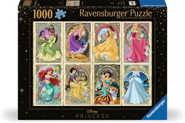 Jigsaw Puzzle Disney: Art Nouveau Princess - 1000 Pieces Puzzle