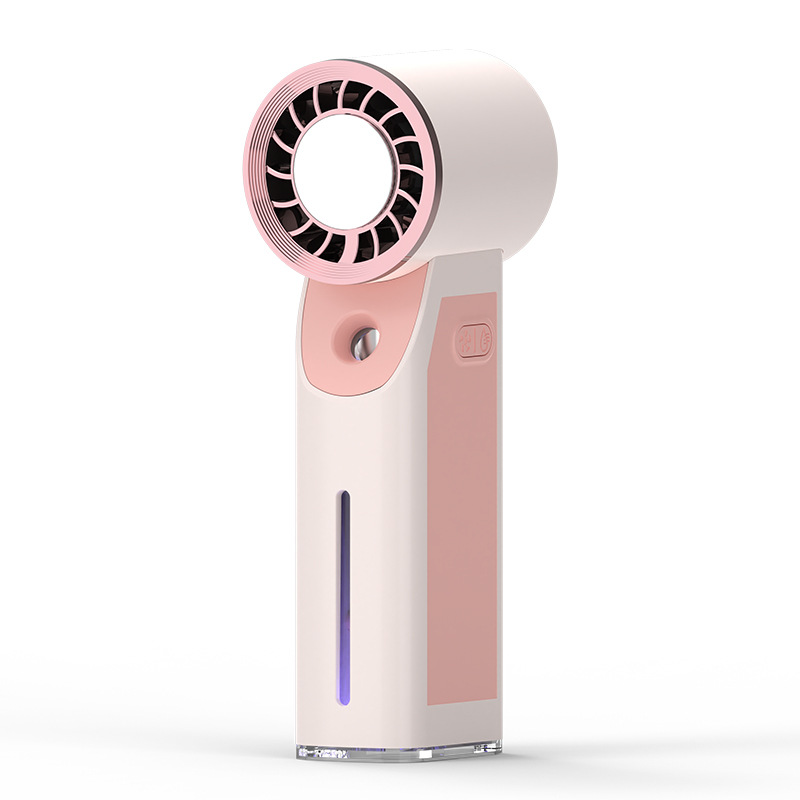 Cross-Border Ice Spray Small Fan Handheld Refrigeration Turbine Ice Fan Usb Charging Handheld Fan Logo
