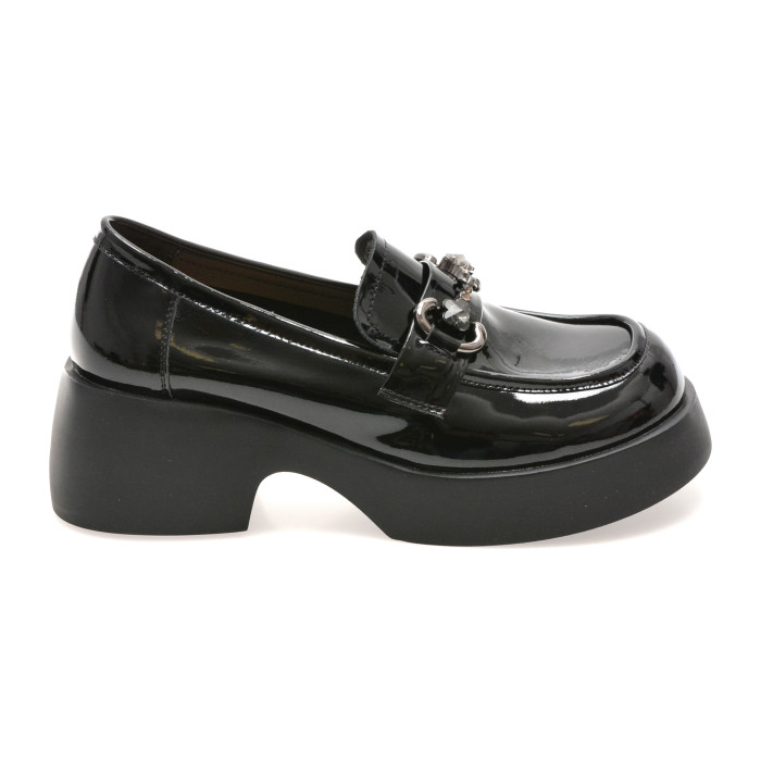 Mocasini GRYXX negri, 88170, din piele naturala lacuita