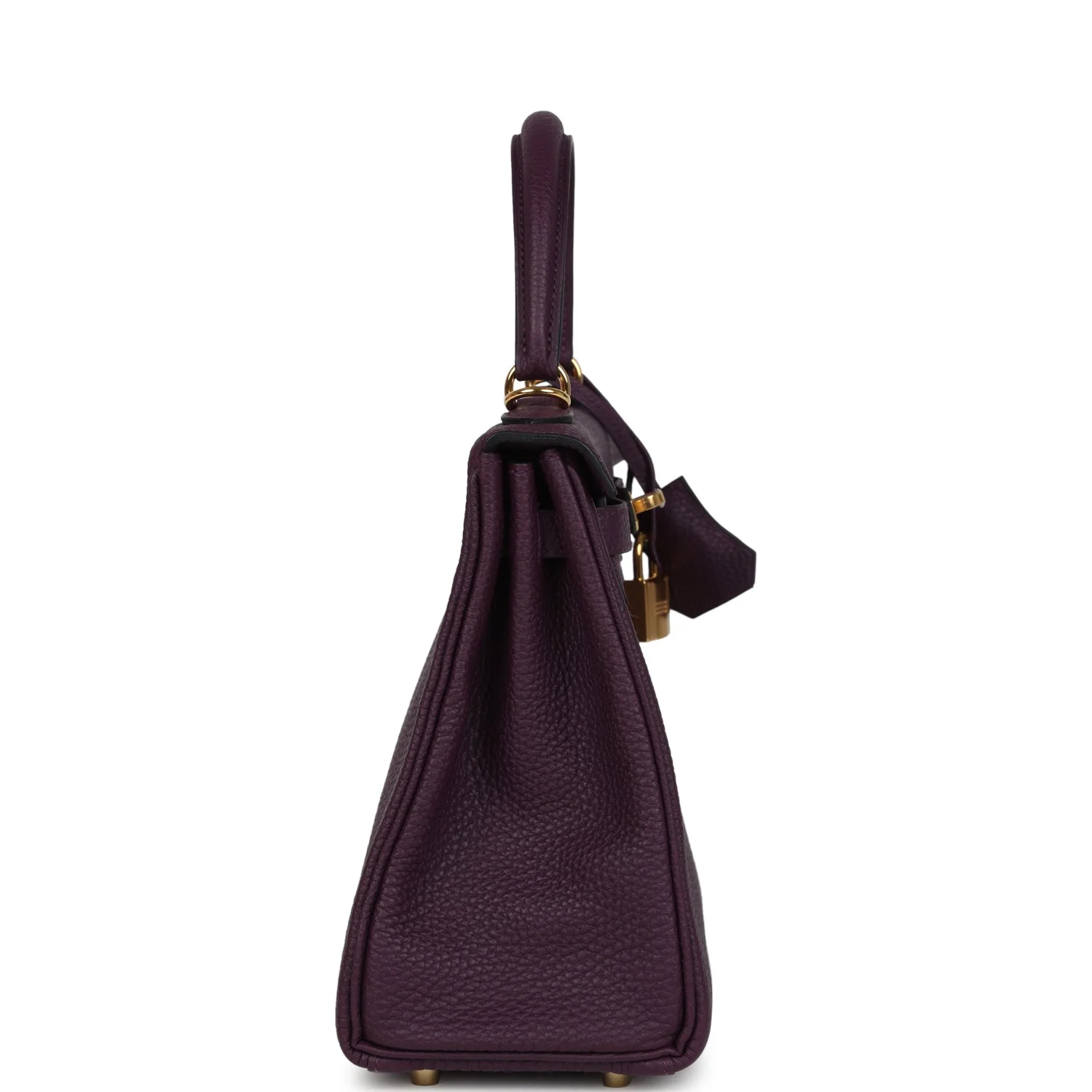 Hermes Kelly Retourne 25 Cassis Togo Gold Hardware