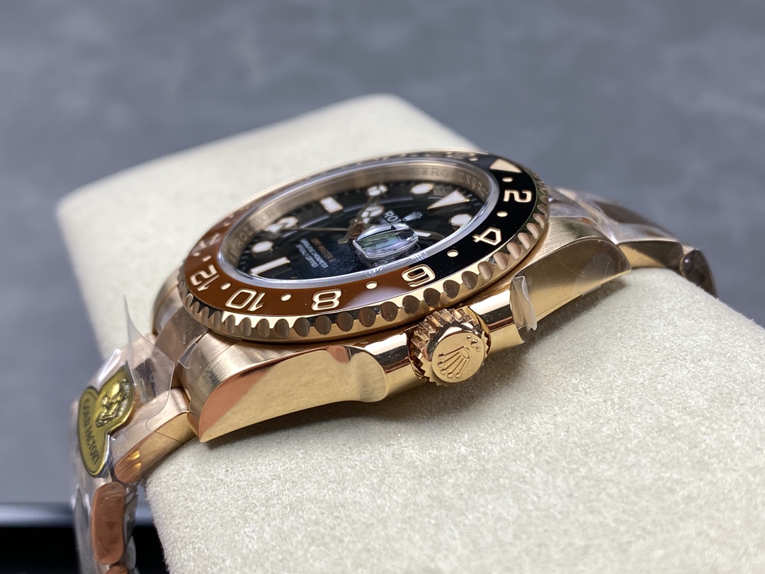 Rolex GMT-Master II 126715CHNR Black Dial Everose case 40MM Mens Replica Watch