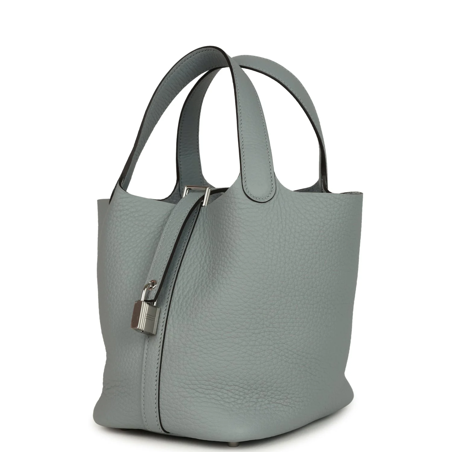 Hermes Picotin Lock 18 Gris Pantin Clemence Palladium Hardware