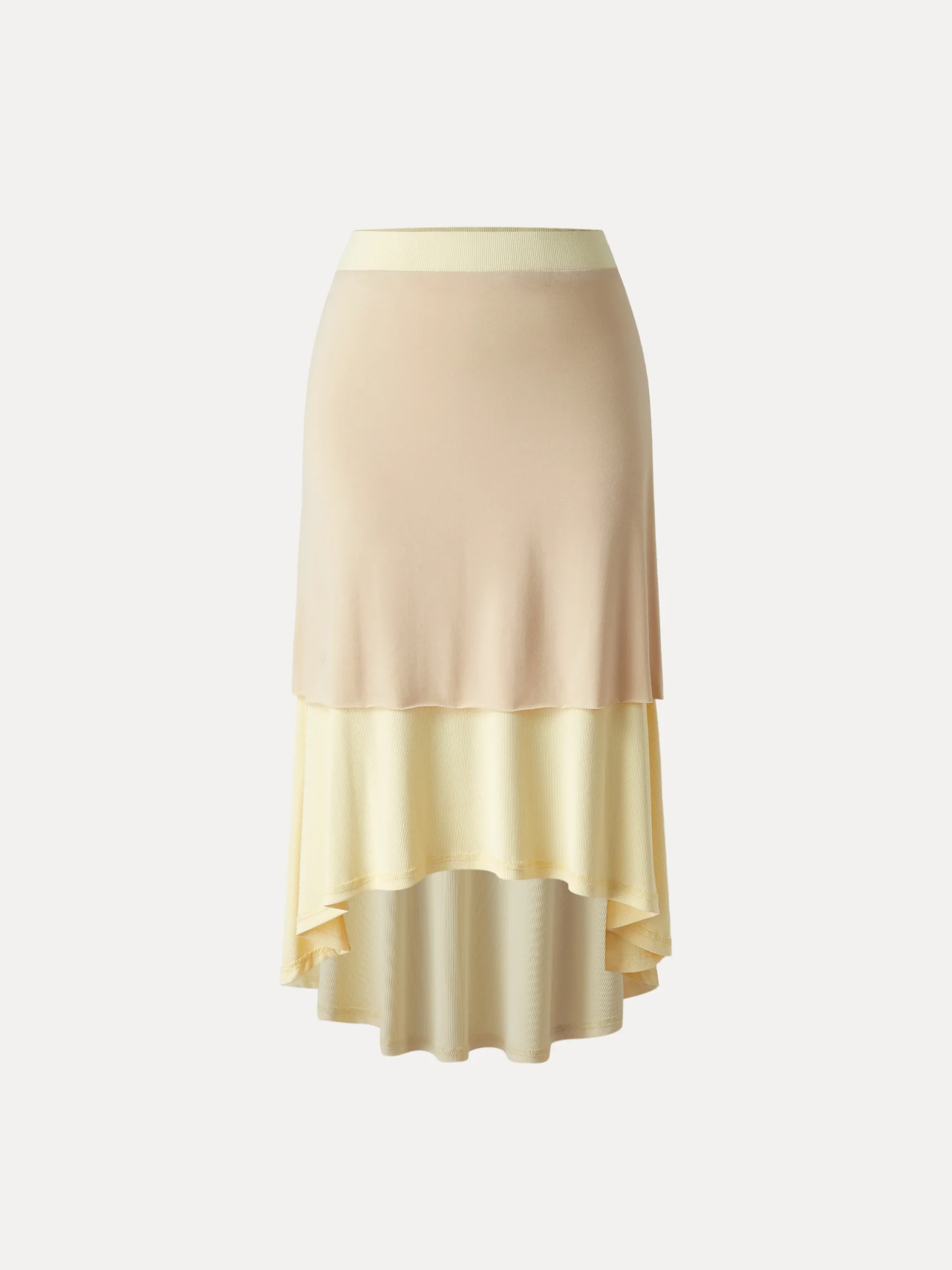 Coastal Flowy High-low Midi Skirt