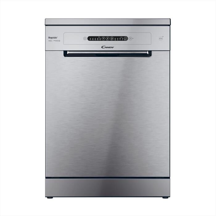 CANDY - Lavastoviglie CF 4E7L0X Classe E 14 coperti-Acciaio inossidabile
