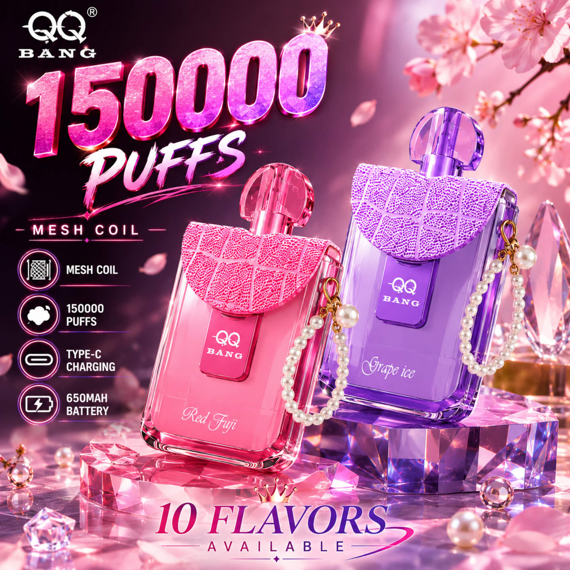 QQ BANG 150000 Puffs | Sigaretta Elettronica Usa e Getta Luxury (Design Profumo)