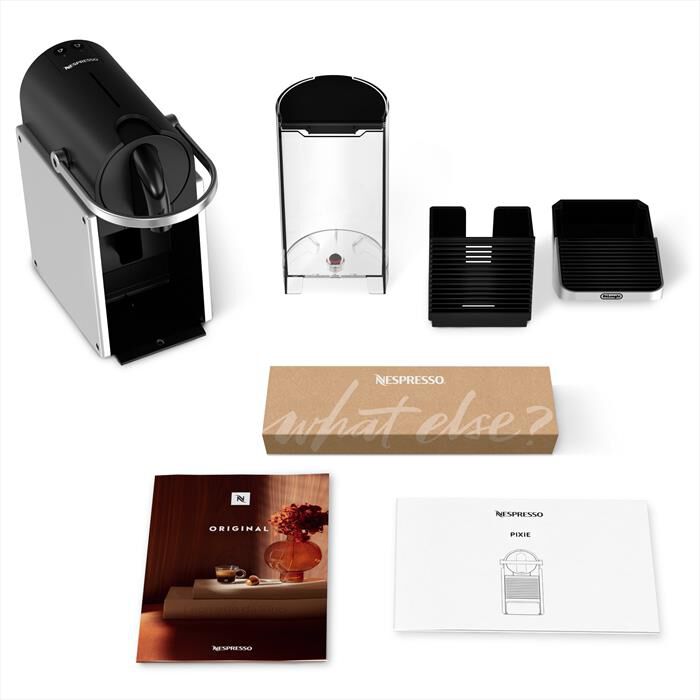 DE LONGHI - Macchina da caffè Pixie EN127.S capsule Nespresso-silver