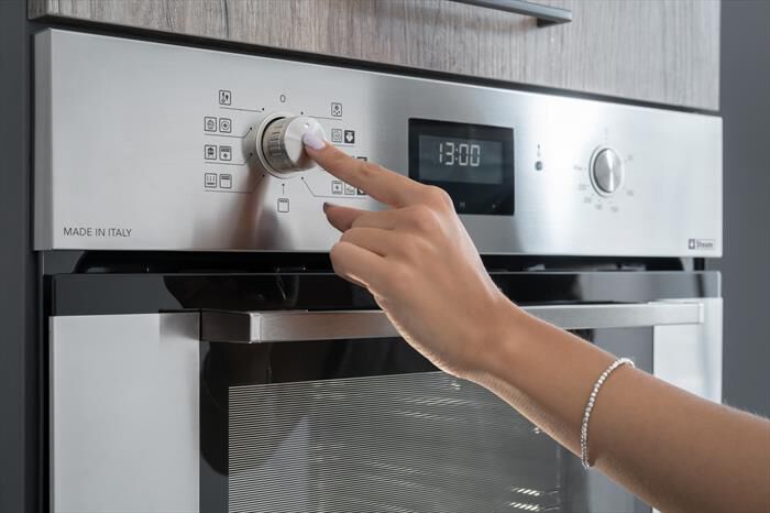 GLEM GAS - Forno incasso elettrico GFU98IX-S6V3 Classe A-Acciaio Satinato