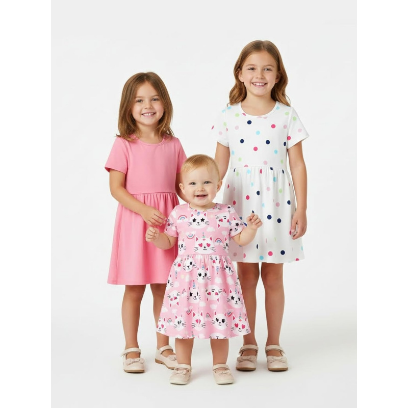 Toddler Girl Floral Skater Multipack Dresses
