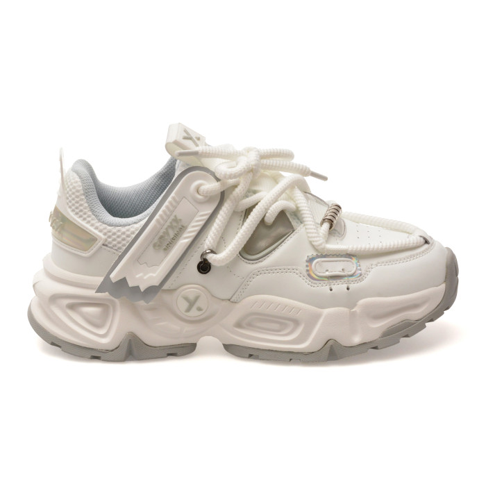 Pantofi sport GRYXX albi, 25050, din material textil