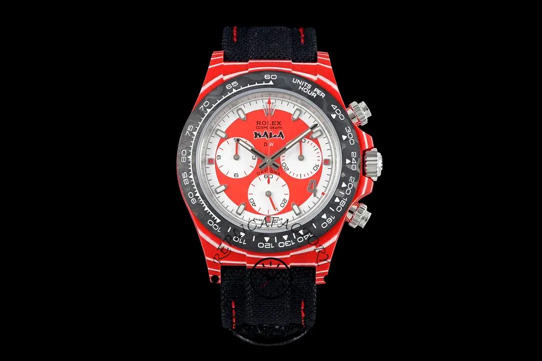 Rolex Daytona Diw x Kakha Kaladze Customised Oyster Red Quartz Carbon Fiber 40mm