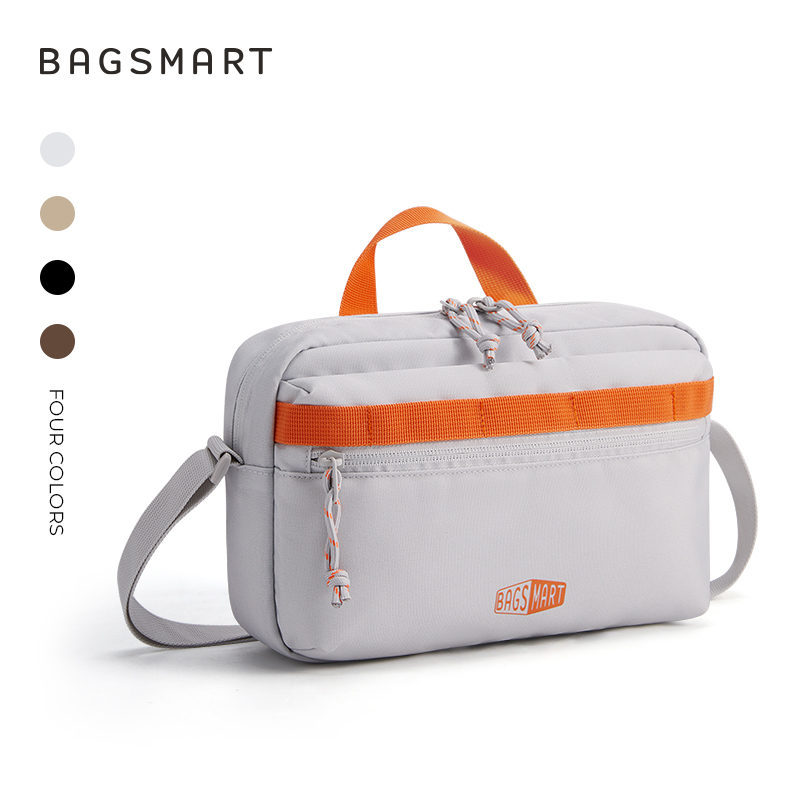 BAGSMART Crossbody Bag, Shoulder Handbag with Adjustable Straps for Everyday Carry, Casual, Travel, Gray